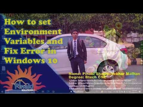 How to set Environment Variables & Fix Errors in Windows 10/11