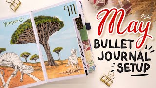 MAY Bullet Journal Setup 2021 PLAN WITH ME Yemen 4k