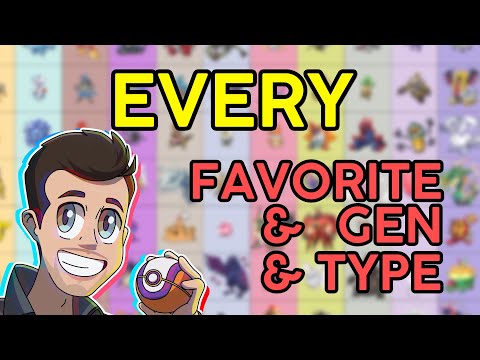 My FAVORITE Pokemon for EVERY TYPE & EVERY GEN!