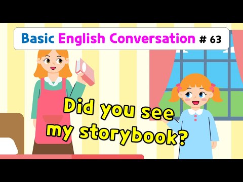 Ch.63 Did you see my storybook? | Basic English Conversation Practice for Kids