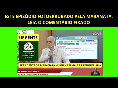 Presidente da Maranata HUMILHA irmã e Ataca Presbiteriana EP 163 #areligiaocerta