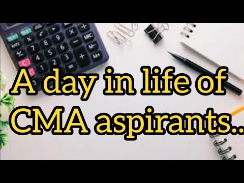 A day in the life of the CMA final student along with a job!!