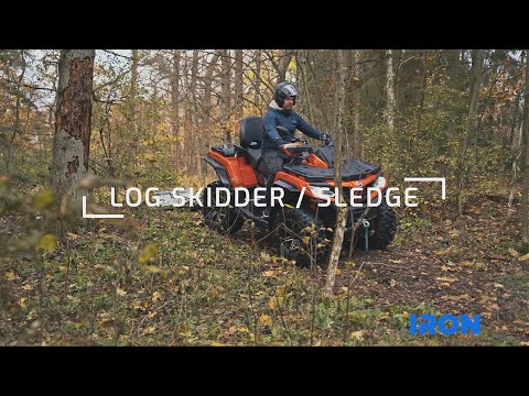 LOG SKIDDER / SLEDGE (ATV / UTV attachment) IRON BALTIC