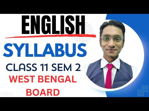 WBCHSE NEW SYLLABUS I Class 11 2ND SEM I ENGLISH SYLLABUS II 2024-25 II #westbengalboard #wbboard