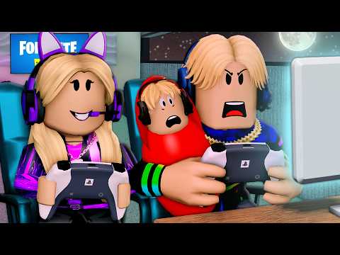 Born Into A GAMER Family! (A Roblox Movie)