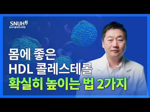 HDL콜레스테롤 확실히 높이는 법 [숫자로 보는 건강]