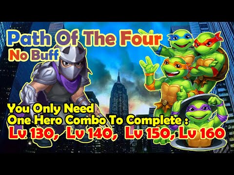 Path Of The Four No Buff: Lv 130,  Lv 140,  Lv 150, Lv 160