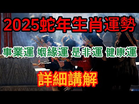 2025蛇年生肖運勢｜十二生肖運程︱乙巳年生肖運勢 ｜2025蛇年十二生肖財運 事業運 姻緣運 是非運 健康運 詳細講解