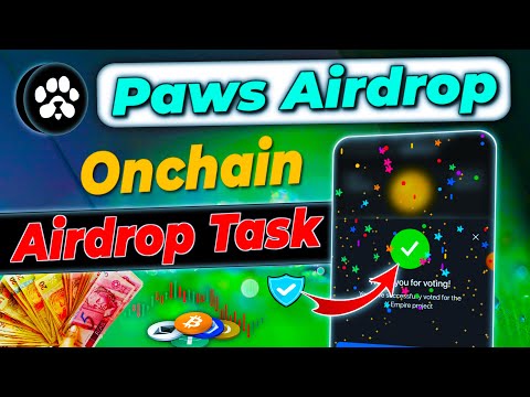 Paws airdrop Onchain task | Paws airdrop vote task | Paws airdrop new task | Paws airdrop