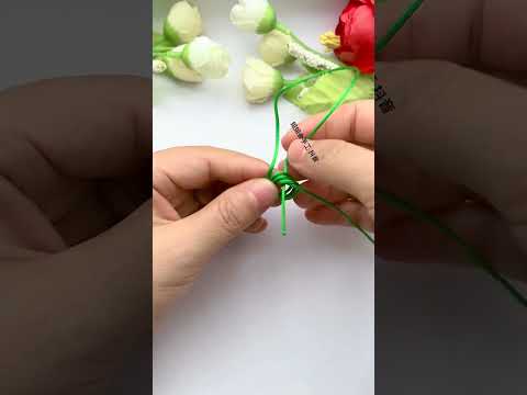 Simple and fast tying of fortune and luck, knot tutorial, pendant pendant, pendant tying method,