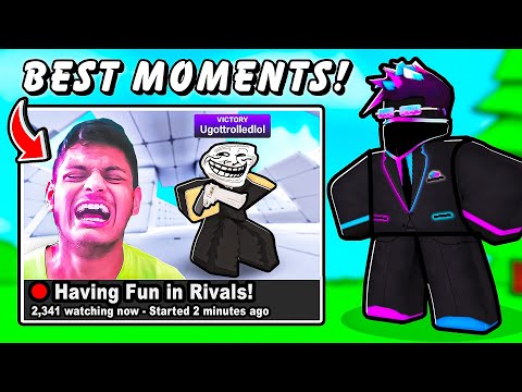 My Best STREAMSNIPING MOMENTS in Roblox Rivals! (Marathon)