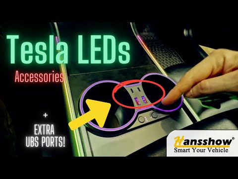 LED Lights and USB Hub / Cupholder & Fragrance for Model 3 and Model Y: Product Review