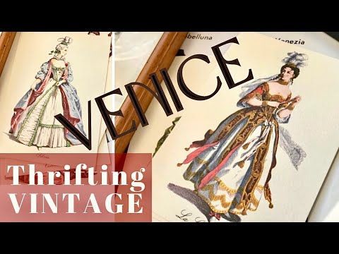 🪑Vintage Treasure Hunting in Venice Italy❕Beautiful Unique Home Decor▫️4K