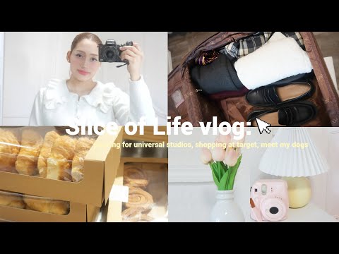 Slice of Life Vlog🤍: Packing for Universal Studios, shopping at Target, meet my dogs🐶