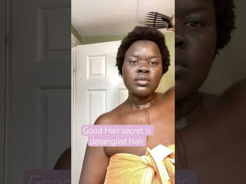 Good Hair & Style secrets: achieved with super Detangled Hair #shorts #shortvideo #naturalhair