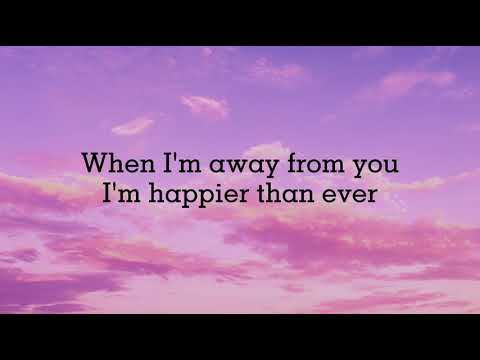 Billie Eilish - Happier than ever (Lyrics)