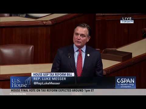 Rep.  Messer Supports Plan to Cut Taxes for Working Hoosiers