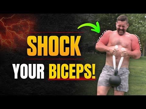 SHOCK Your Biceps! Intense Kettlebell Biceps Routine | Coach MANdler