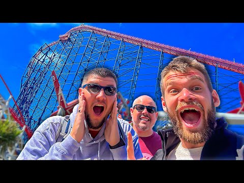 AMERICANS EXPERIENCE BLACKPOOL PLEASURE BEACH!