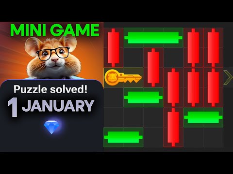 1 January Mini Game Puzzle Hamster Kombat Today | #puzzlegame Solved #hamsterkombat #minigame