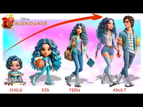 Descendants The Rise of Red Growing Up Full | GO WOW