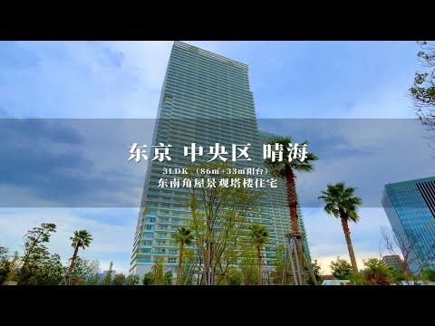 日本东京中央区超大阳台海湾景观塔楼住宅