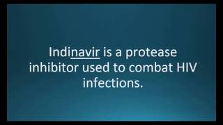 How to pronounce indinavir (Crixivan) (Memorizing Pharmacology Video Flashcard)