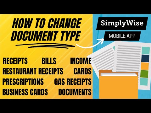 How To Change Document Type in SimplyWise App