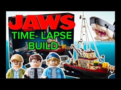 LEGO JAWS. Time Lapse Build. #lego #jaws #timelapse #shark #sharks #toys #build #legos