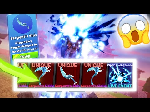 UNLOCKING BLADE BALL SERPENT SHIV LIVE EVENT.. (Roblox Blade Ball)