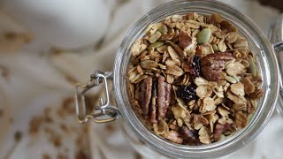 바삭바삭 오트밀 그래놀라 | 만들기 쉬운 | Homemade granola | quick+easy+healthy