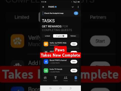 Paws Verify via PAWS Web Task || Paws Mandatory Task Complete Process #shorts