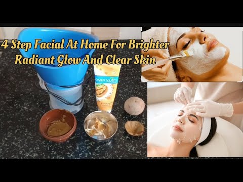 4 Step Facial At Home For Brighter Radiant Glow And Clear Skin | ಮನೆಯಲ್ಲೇ  ಫೇಶಿಯಲ್ ಮಾಡಿ| Facial