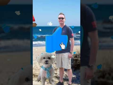 Buddy at the Beach! First Time at Ocean. 🏖️