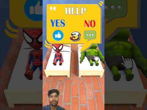 Hulk vs Spidey - Who Will Win #funny #stopmotion #gta