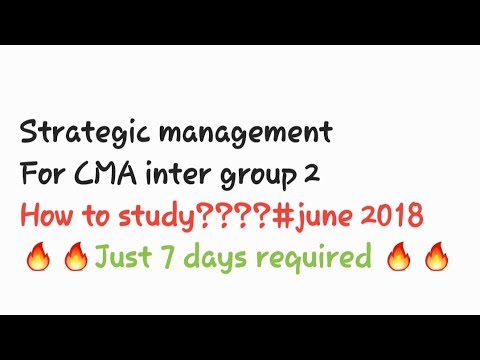 How to study strategic management