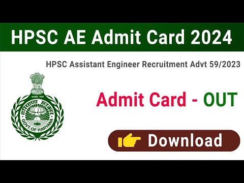 hpsc various posts Admit card notice|How to download hpsc AE Admit Card 2024|hpsc AE Admit Card 2024