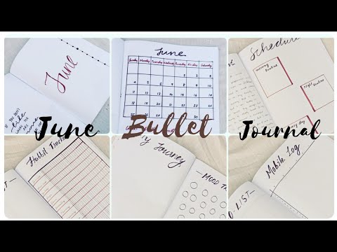 June Bullet Journal 2023 || Plan with me || bullet journal malayalam