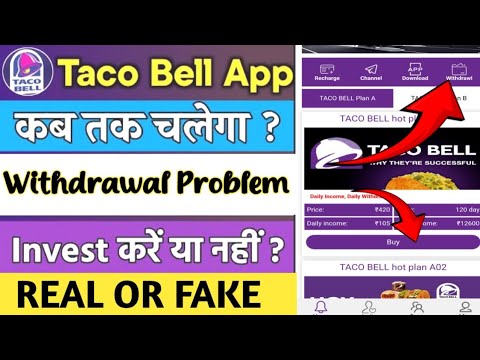 Taco Bell Earning Withdrawal Problem || Taco Bell New Update || Taco Bell Real or Fake