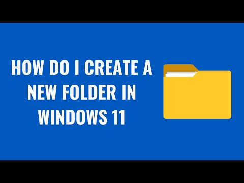 How do I create a new folder in Windows 11