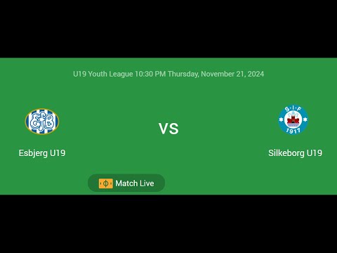 Esbjerg U19 VS Silkeborg U19 | U19 Youth League | Football Live Match Score today