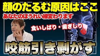 【咬筋剥がし】顔が引き上がってほうれい線も変わる！顔に力が入る人にやってほしい！『食いしばり・歯ぎしり』