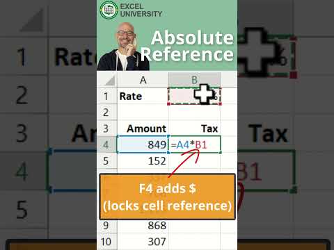 Absolute Reference Trick #excel #shorts #exceltips