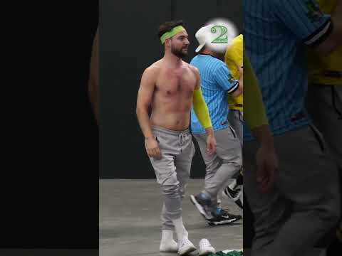 THREE people took their shirts off in the warehouse #sports #floorball #blitzball