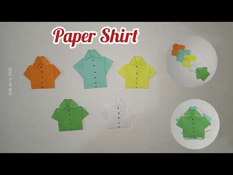 How to make  Shirt with paper |How to make paper shirt | with paper | How to make origami shirt |