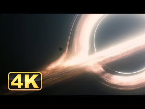 4K Interstellar Black Hole! HDRI! Relaxing Music for Meditation! Into The Gargantua