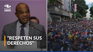 Cancillería de Colombia rechaza actos de violencia en Venezuela: "respeten sus derechos"