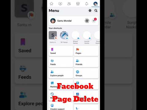 How to delete a Facebook page ।। Facebook page kaise delete kore ।। #shorts #shortfeed #viral