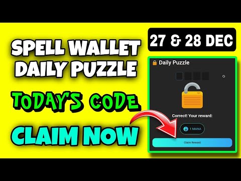 Spell Wallet Daily Puzzle Today 27 December | Spell Wallet Today Puzzle | Spell Wallet Secret Code