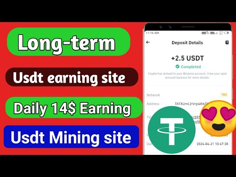 New USDT Earning Site 🤑 Usd Mining Site 2024 🔥 Without Investment 💰USDT Mining Website ✅ Free USDT